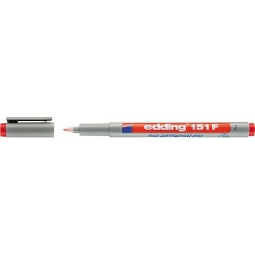 Produktabbildung: edding Folienschreiber 151 F 4-151002 non-permanent rot