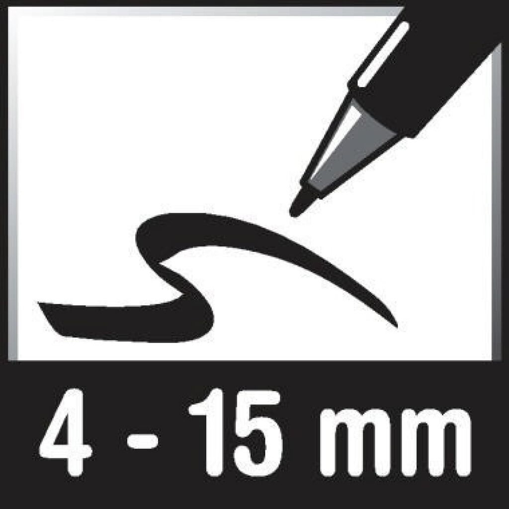 edding Kreidemarker 4090 4-4090001 4-15mm Keilspitze schwarz Produktabbildung Nr. 9: edding Kreidemarker 4090 4-4090001 4-15mm Keilspitze schwarz