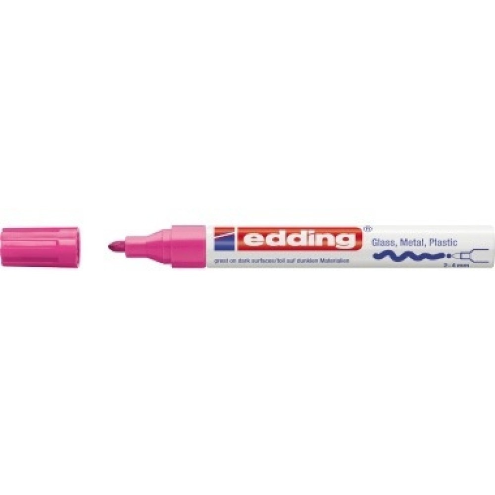 Produktabbildung: edding Lackmarker 750 4-750-9-009 2-4mm Rundspitze permanent rosa