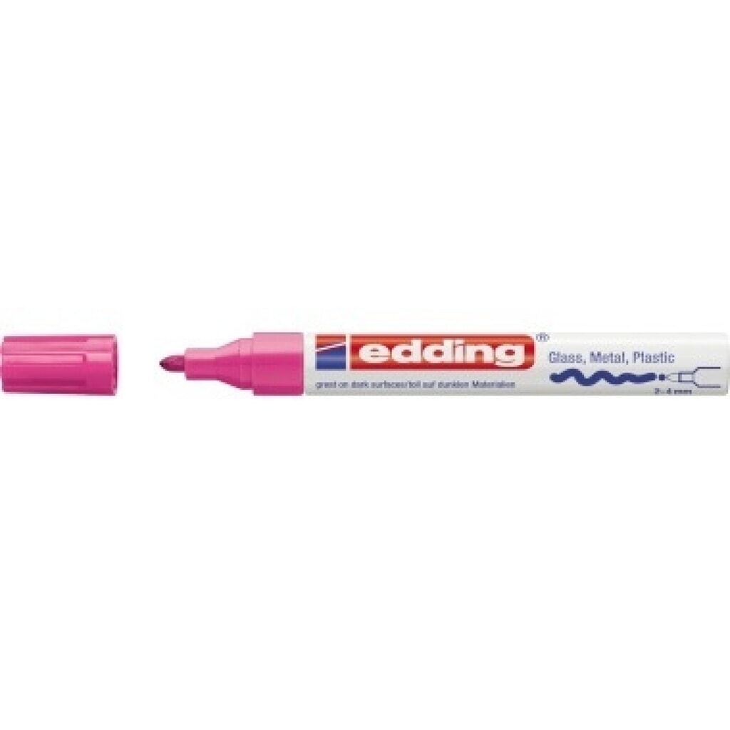 Produktabbildung: edding Lackmarker 750 4-750-9-009 2-4mm Rundspitze permanent rosa