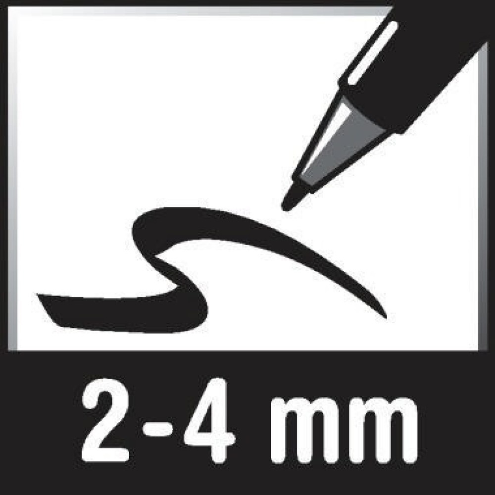Produktabbildung Nr. 2: edding Reifenmarker 8050 4-8050049 2-4mm Rundspitze weiß