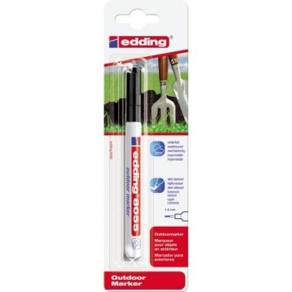 edding Outdoormarker 8055 4-8055-1-1001 1-2mm sw Produktabbildung: edding Outdoormarker 8055 4-8055-1-1001 1-2mm sw
