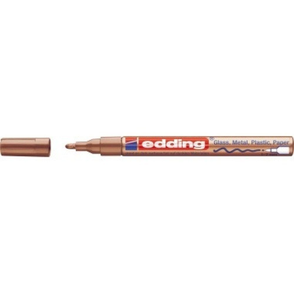 Produktabbildung: edding Lackmarker 751 4-751-9-055 1-2mm Rundspitze kupfer