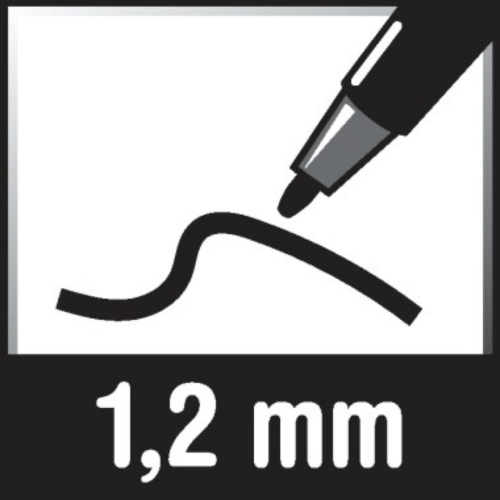 Produktabbildung Nr. 7: edding Permanentmarker creative 751 4-751-9-049 1-2mm Rundspitze weiß