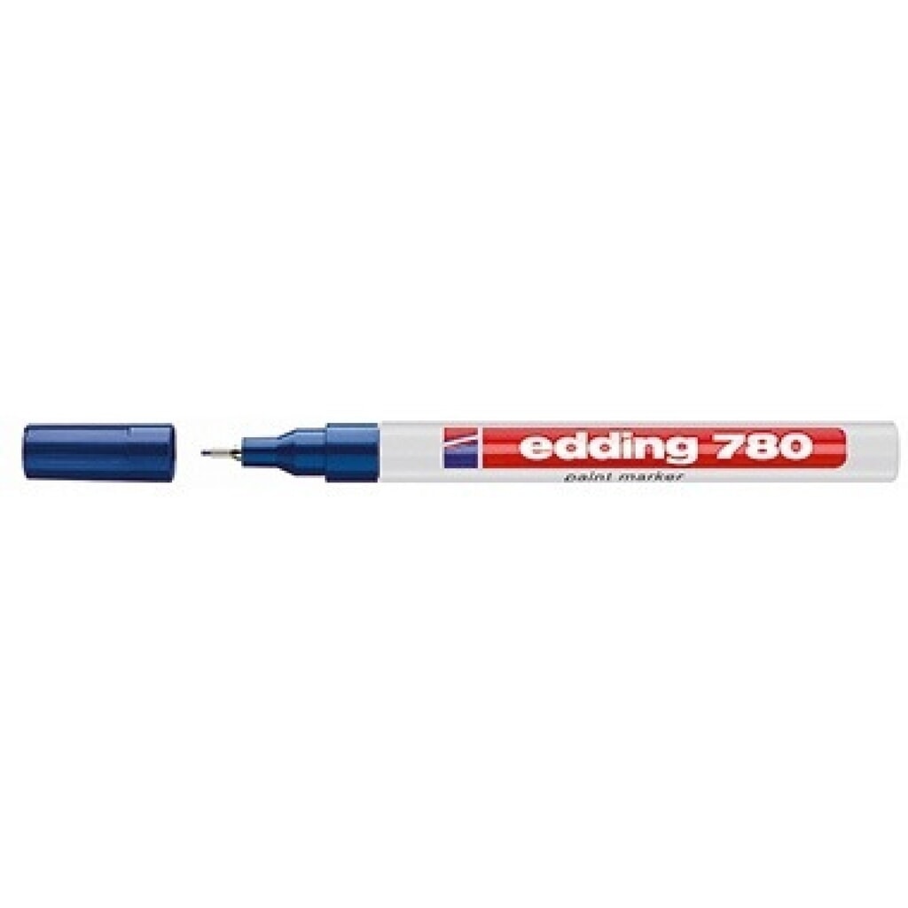 edding Lackmarker 780 4-780-9-003 0,8mm Rundspitze permanent blau Produktabbildung: edding Lackmarker 780 4-780-9-003 0,8mm Rundspitze permanent blau