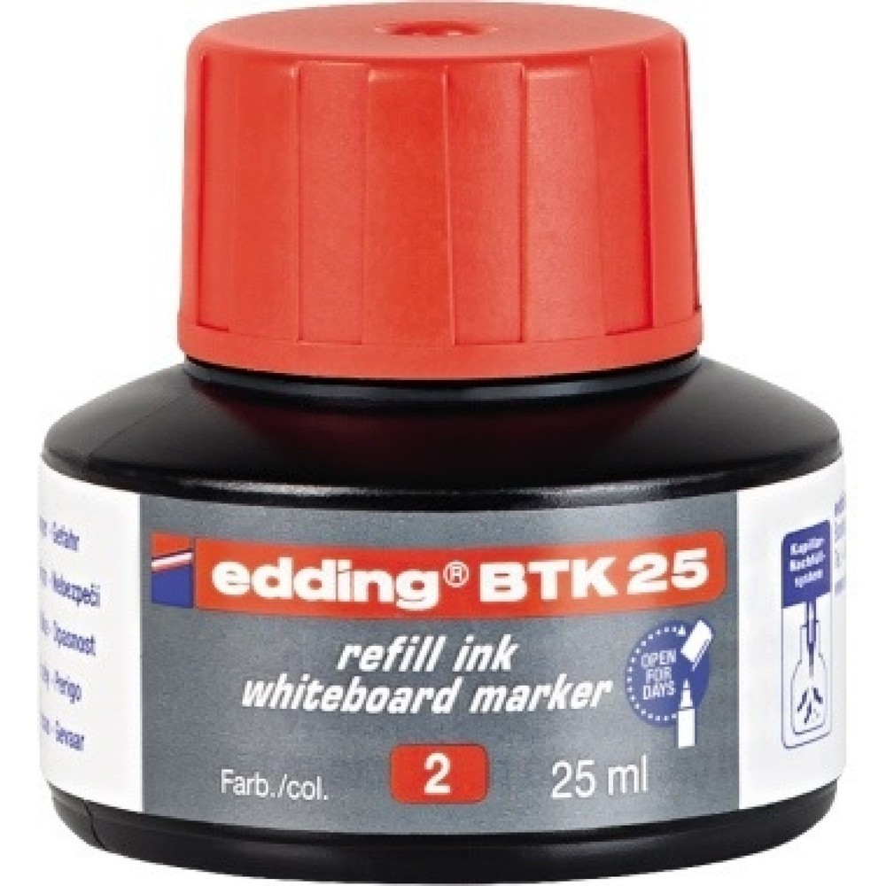 Produktabbildung Nr. 1: edding Nachfülltusche 4-BTK25002 refill-service 25ml rot
