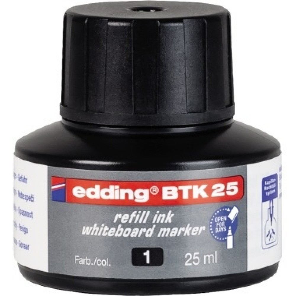Produktabbildung Nr. 1: edding Nachfülltusche 4-BTK25001 refill-service 25ml schwarz
