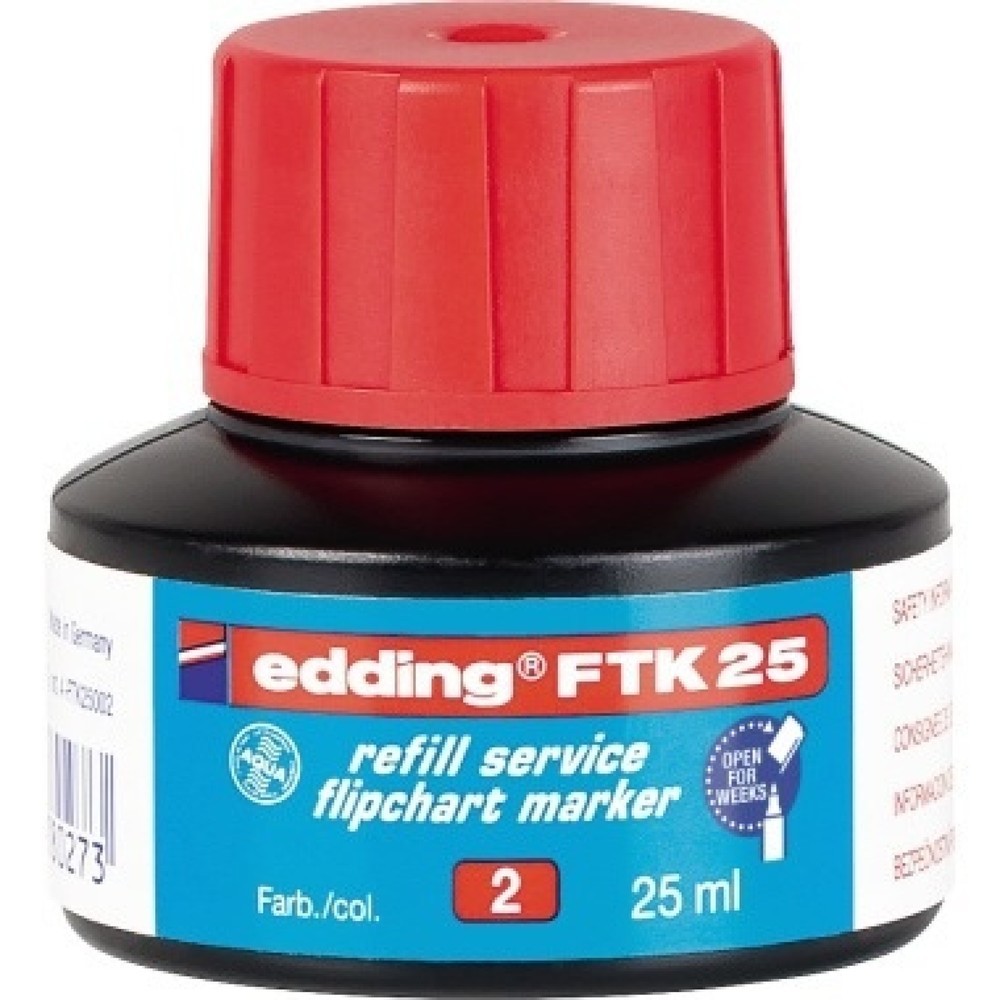 Produktabbildung: edding Nachfülltusche 4-FTK25002 25ml rot
