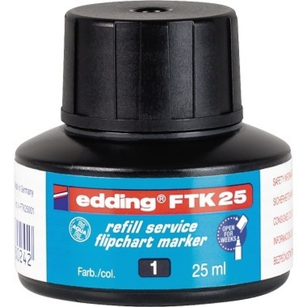 Produktabbildung: edding Nachfülltusche 4-FTK25001 25ml schwarz