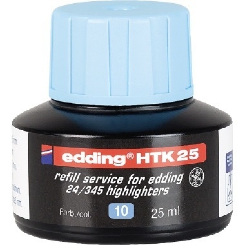 Produktabbildung Nr. 1: edding Nachfülltusche HTK25 4-HTK25010 25ml hellblau