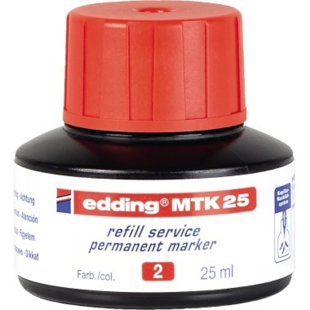 Produktabbildung: edding Nachfülltusche MTK 25 4-MTK25002 25ml rot