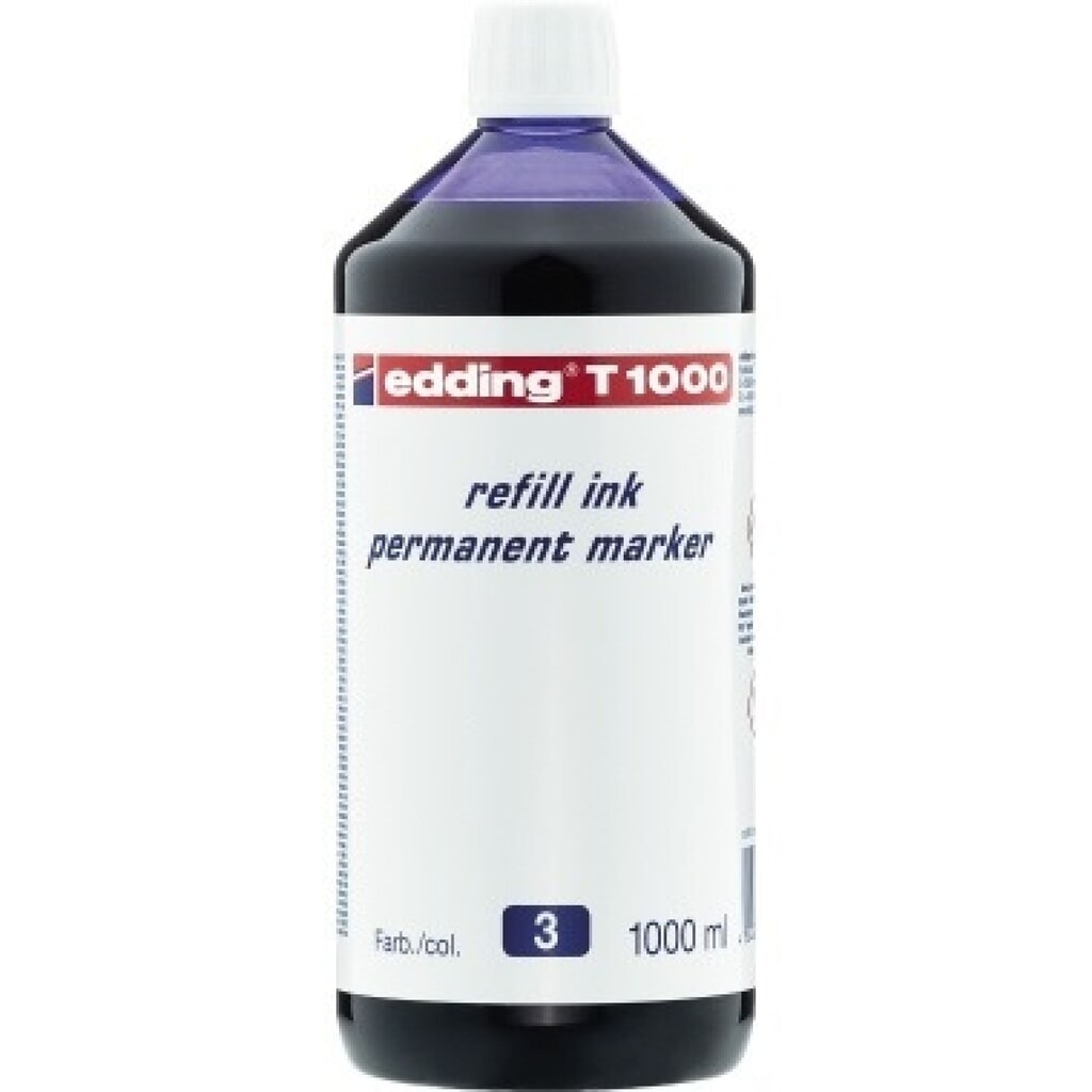 edding Nachfülltusche T1000 4-T1000003 1.000ml blau Produktabbildung: edding Nachfülltusche T1000 4-T1000003 1.000ml blau