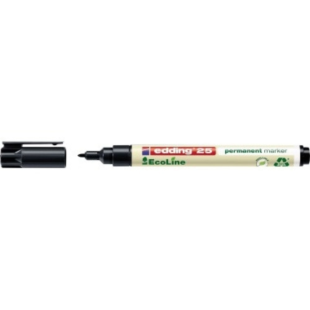 Produktabbildung: edding Permanentmarker EcoLine 4-25001 1mm Rundspitze schwarz
