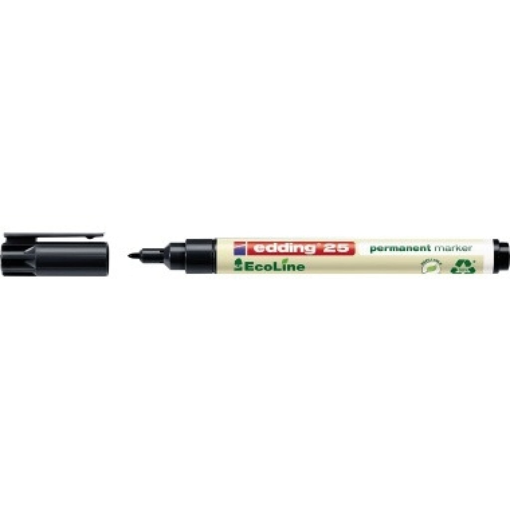 edding Permanentmarker EcoLine 4-25001 1mm Rundspitze schwarz Produktabbildung: edding Permanentmarker EcoLine 4-25001 1mm Rundspitze schwarz