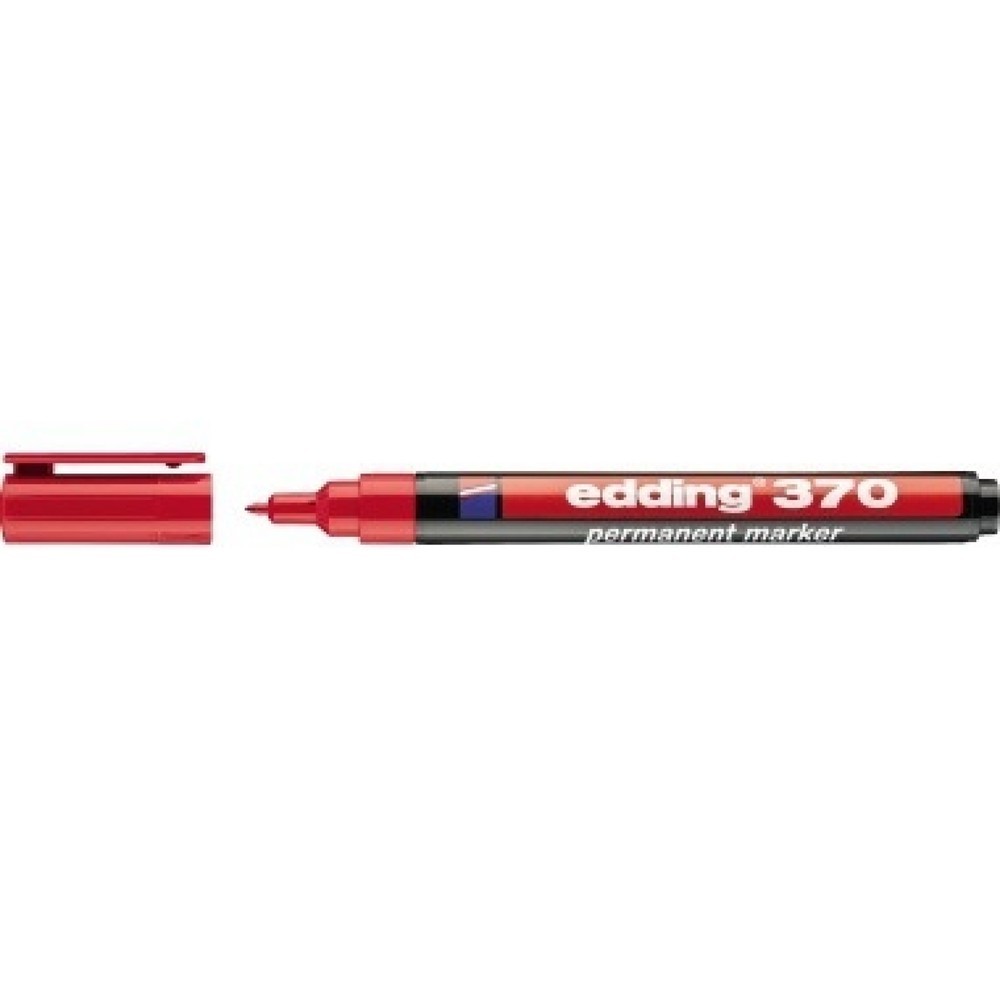 edding Permanentmarker 370 4-370002 1mm Rundspitze nachfüllbar rot Produktabbildung: edding Permanentmarker 370 4-370002 1mm Rundspitze nachfüllbar rot