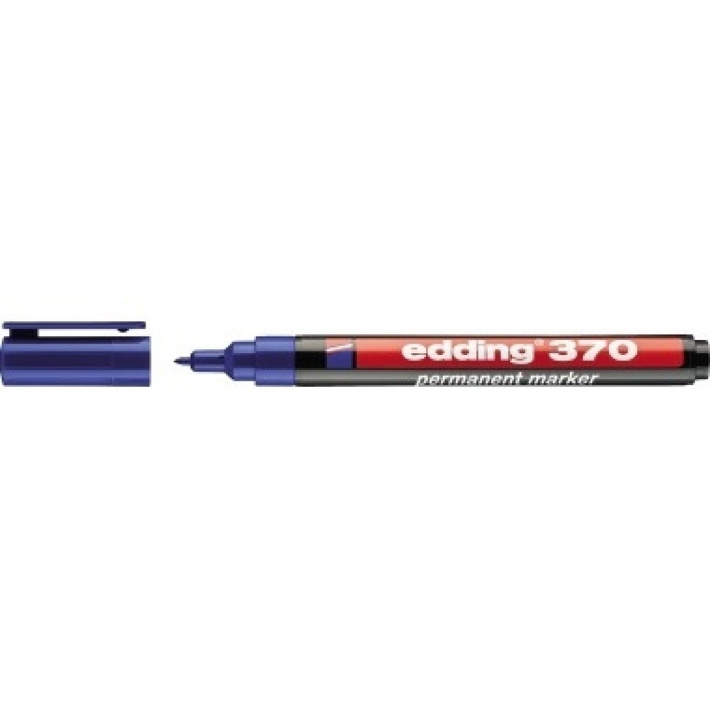 Produktabbildung Nr. 1: edding Permanentmarker 370 4-370003 1mm Rundspitze nachfüllbar blau
