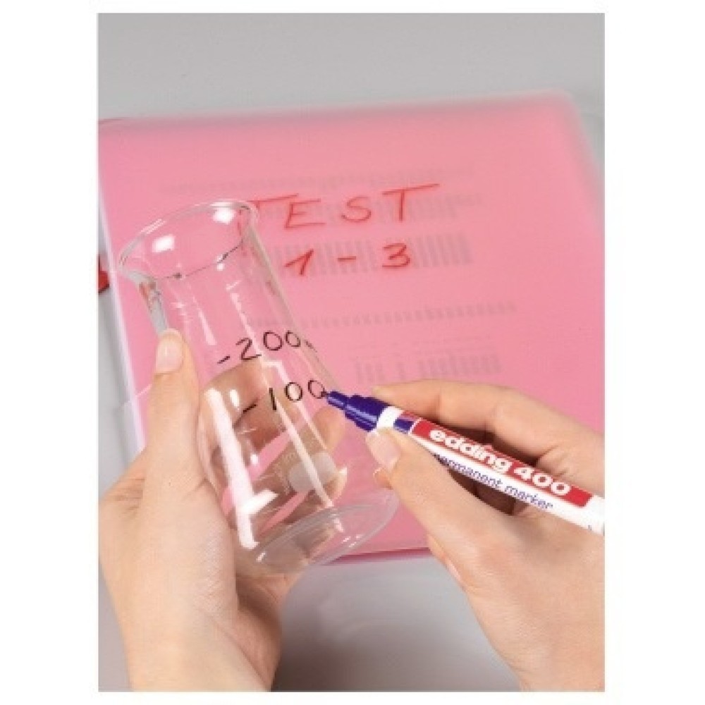 Produktabbildung Nr. 2: edding Permanentmarker 400 4-400009 1mm nachfüllbar Rundspitze rosa