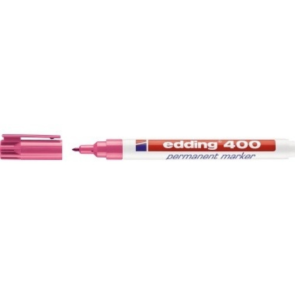 Produktabbildung: edding Permanentmarker 400 4-400009 1mm nachfüllbar Rundspitze rosa