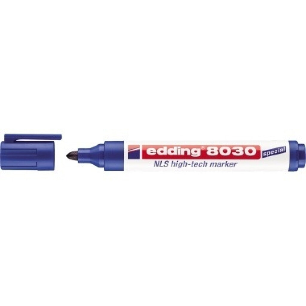 edding Marker NLS high-tech 8030 4-8030003 1,5-3mm blau Produktabbildung: edding Marker NLS high-tech 8030 4-8030003 1,5-3mm blau