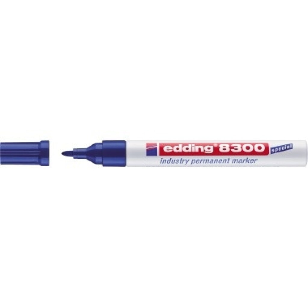 edding Permanentmarker 8300 4-8300003 blau Produktabbildung: edding Permanentmarker 8300 4-8300003 blau