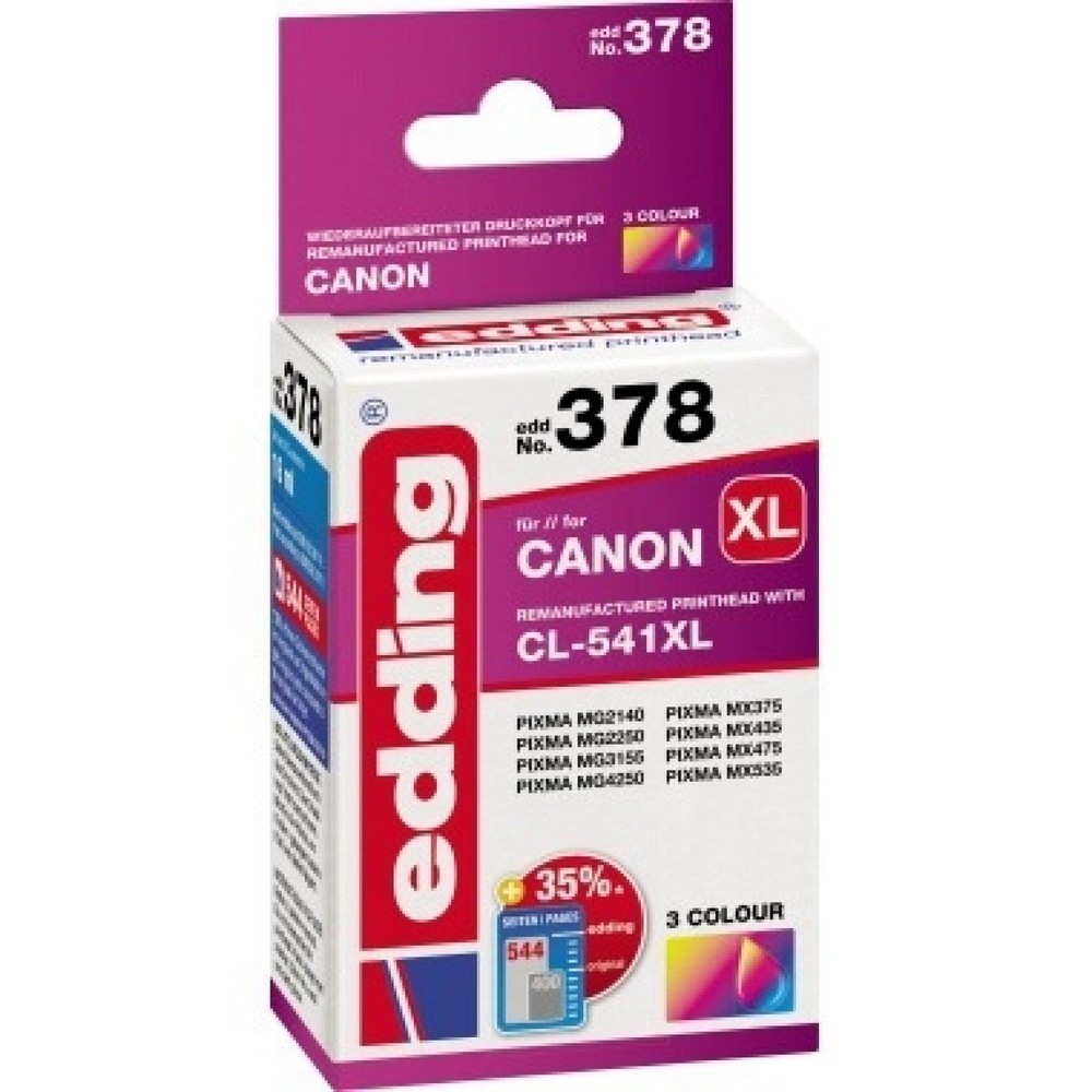 Produktabbildung: edding Tintenpatrone 18-378 Canon No.541XL farbig