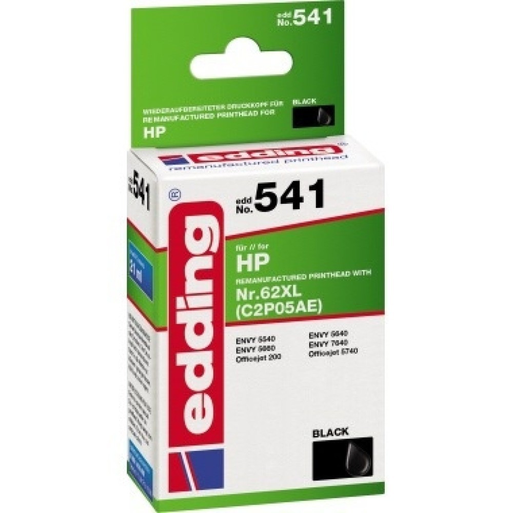 Produktabbildung: edding Tintenpatrone 18-541 wie HP 62XL C2P05AE schwarz