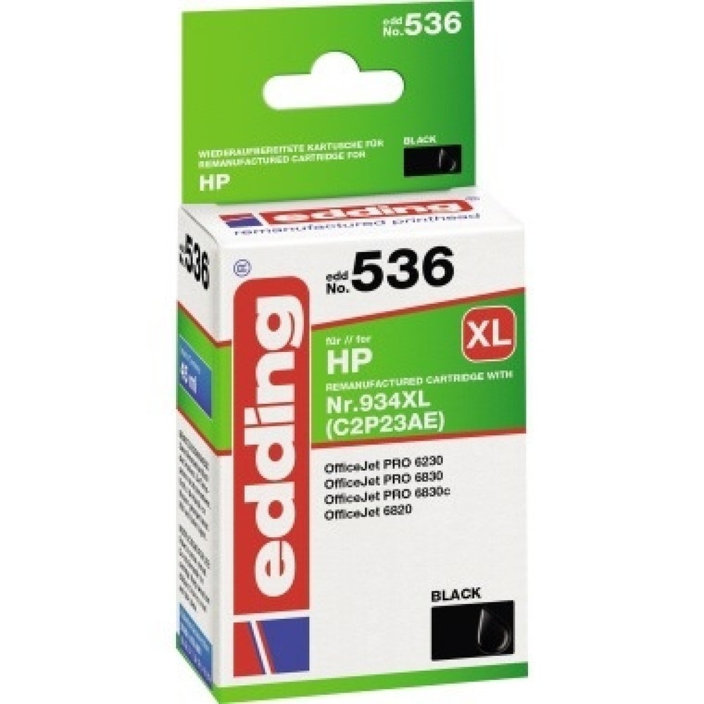 Produktabbildung: edding Tintenpatrone 18-536 wie HP 934XL schwarz