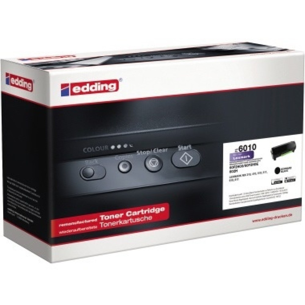 Produktabbildung: edding Toner 18-6010 wie Lexmark 60F2H00/60F2H0E schwarz