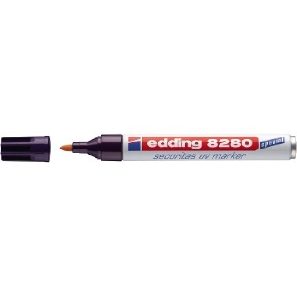 edding Uv-Marker 8280 4-8280100 farblos Schaft weiß Produktabbildung: edding Uv-Marker 8280 4-8280100 farblos Schaft weiß