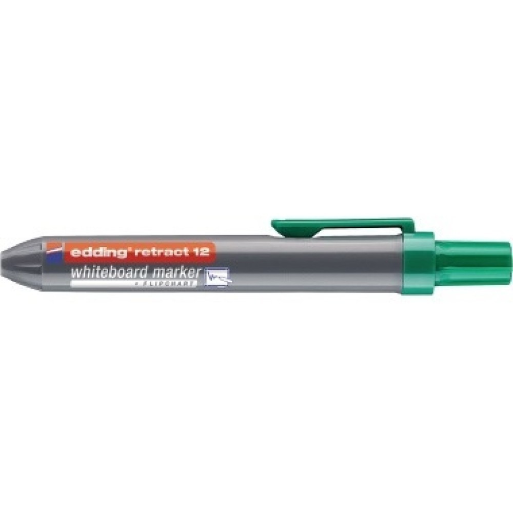Produktabbildung: edding Boardmarker retract 12 4-12004 1,5-3mm Rundspitze grün