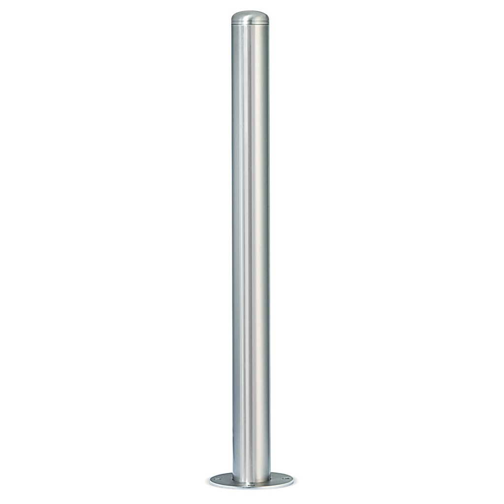 Produktabbildung: URBANUS Edelstahl-Sperrpfosten, Rundrohr Ø 76 mm mit Rundkopf, Bodenanker