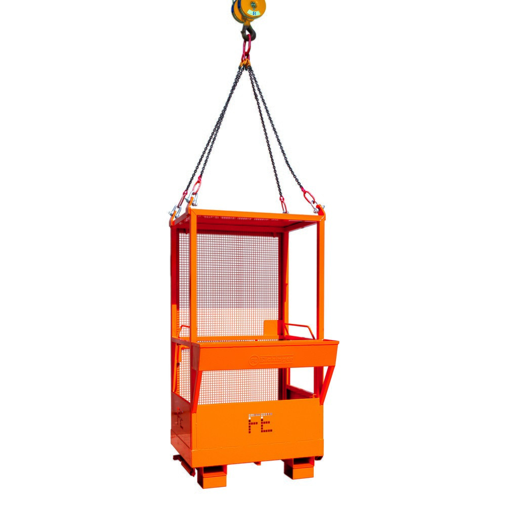 Produktabbildung Nr. 1: Eichinger® Arbeitskorb für Kran und Stapler, 2 Personen, reinorange