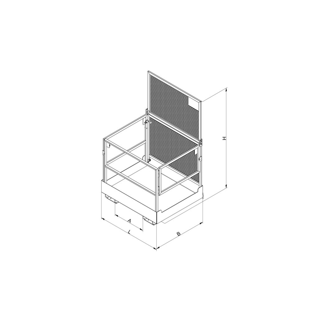 Produktabbildung Nr. 4: Eichinger® Arbeitskorb, zerlegbar, 2 Personen, reinorange