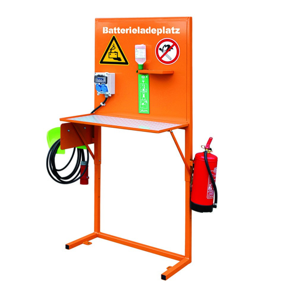 Produktabbildung Nr. 1: Eichinger® Batterie-Ladeplatz gem. GroLa BG und VdS-Infoblatt 2259, 2116.1 reinorange