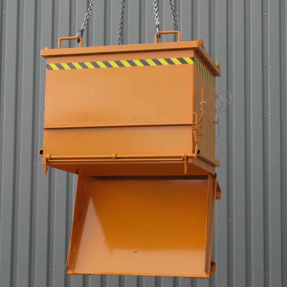 Produktabbildung Nr. 4: Eichinger® Baustoff-Container mit Klappboden, 1000 kg, 300 Liter enzianblau