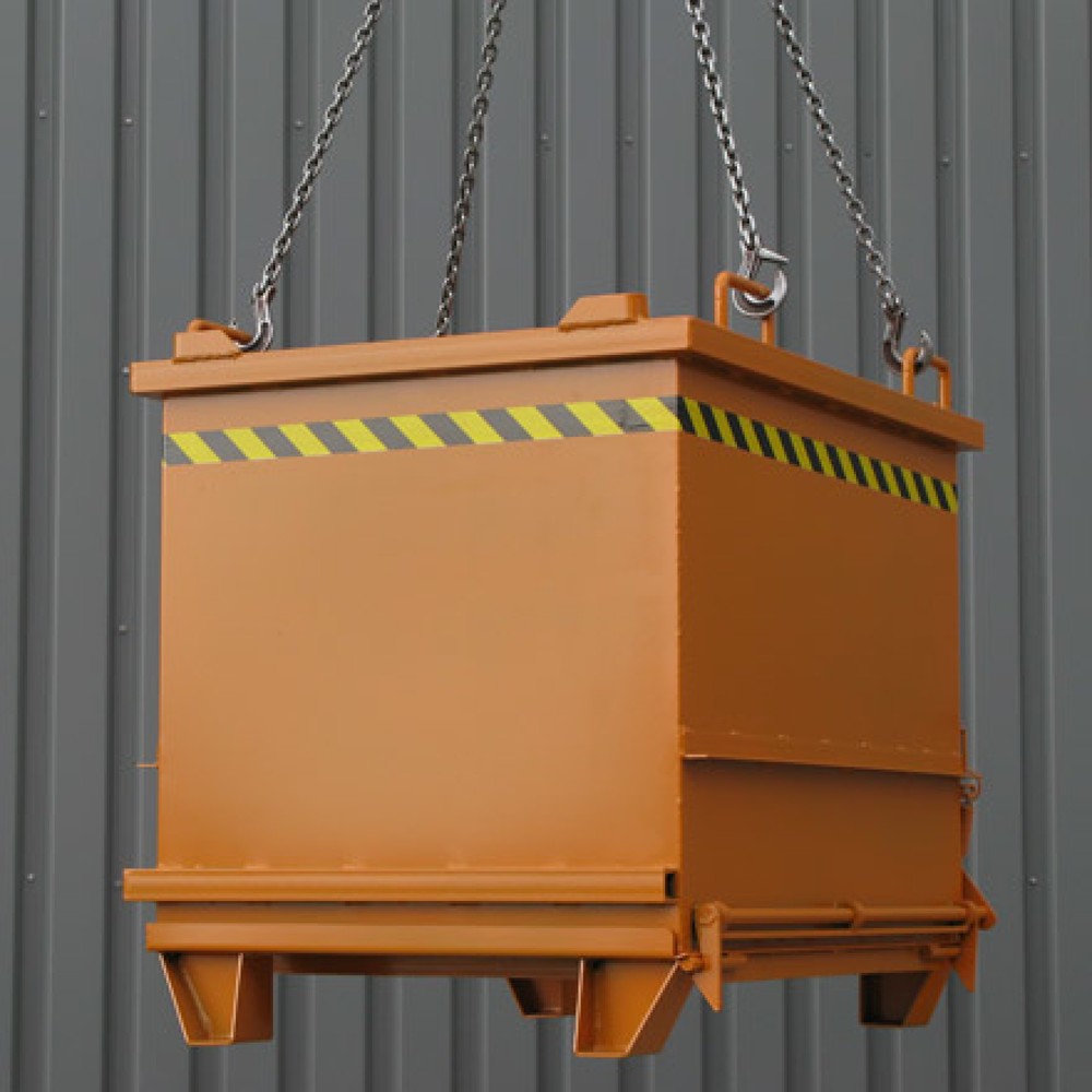Produktabbildung Nr. 5: Eichinger® Baustoff-Container mit Klappboden, 1000 kg, 300 Liter enzianblau