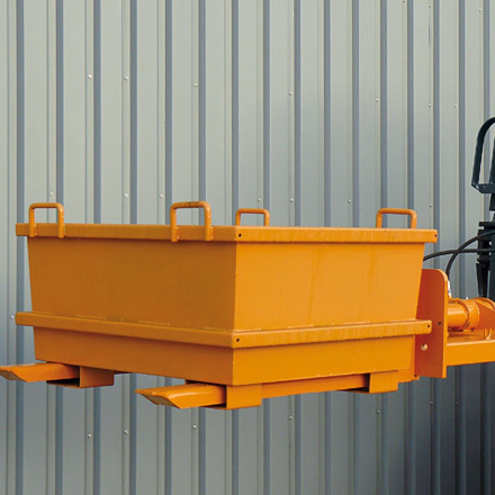 Produktabbildung Nr. 6: Eichinger® Behälterkipper hydraulisch für Behälter mit Staplerschuhen, 1500 kg,  reinorange