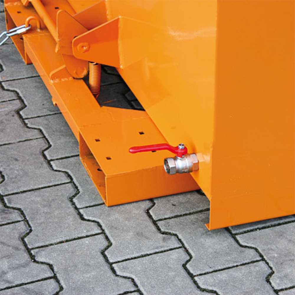 N° de l'image du produit 2 : Eichinger® Benne à copeaux à fond en tôle perforée et robinet de vidange, 1 500 kg, 1500 litres, gris anthracite