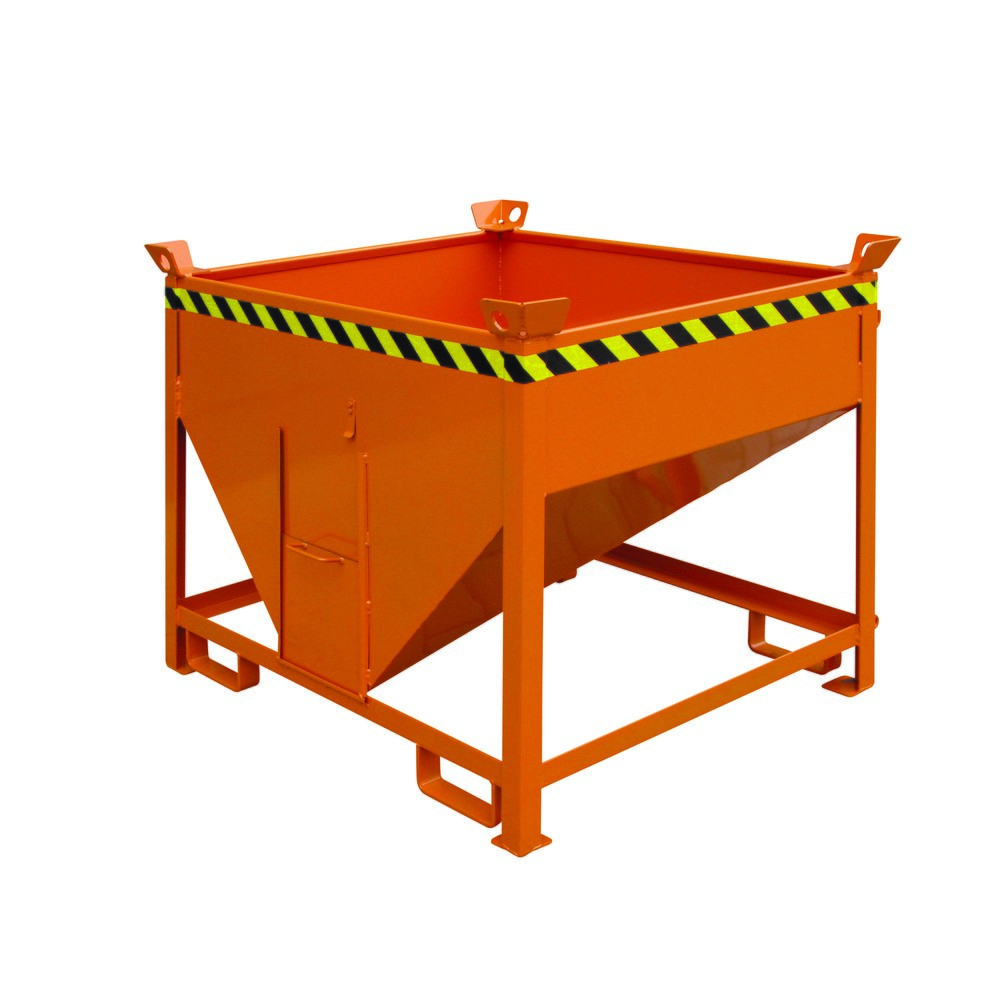 Illustration du produit: Eichinger® Conteneur silo à guillotine, 300 litres orangé pur