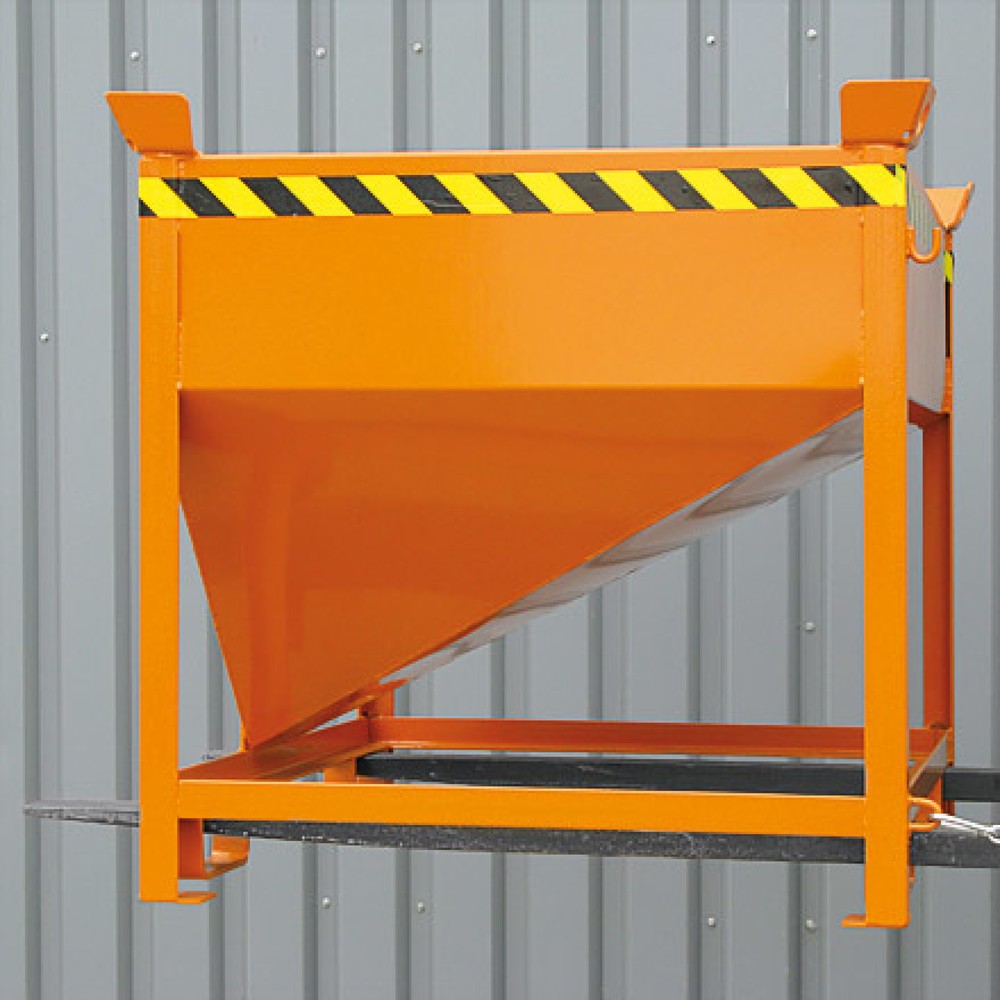 N° de l'image du produit 4 : Eichinger® Conteneur silo à guillotine, 300 litres orangé pur