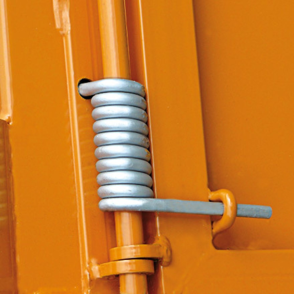 N° de l'image du produit 2 : Eichinger® Conteneur silo avec clapet de déversement de grande surface, 300 litres orangé pur