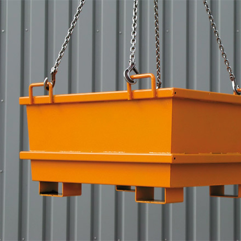 N° de l'image du produit 2 : Eichinger® Conteneur universel, 1 000 kg, 500 litres, orangé pur