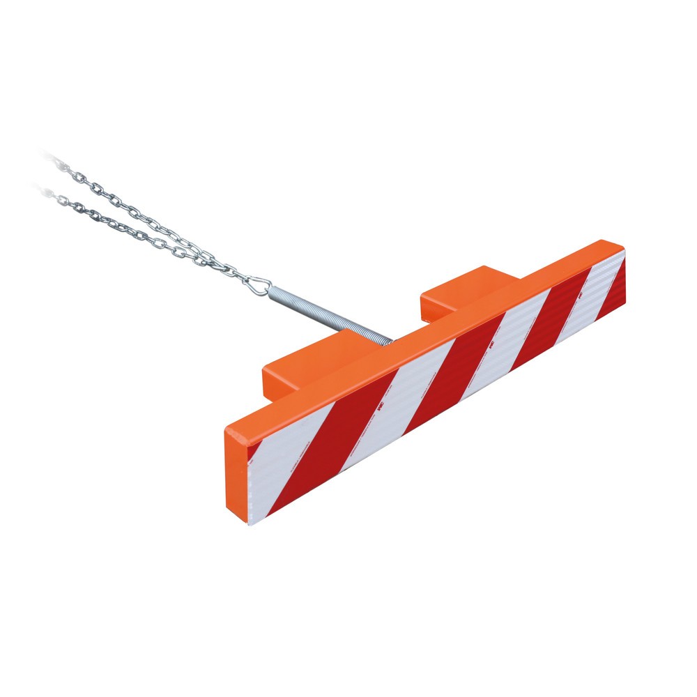 Produktabbildung Nr. 1: Eichinger® Gabelzinken-Schutzbalken 1000 mm, rot-weiße Warnmarkierung, reinorange