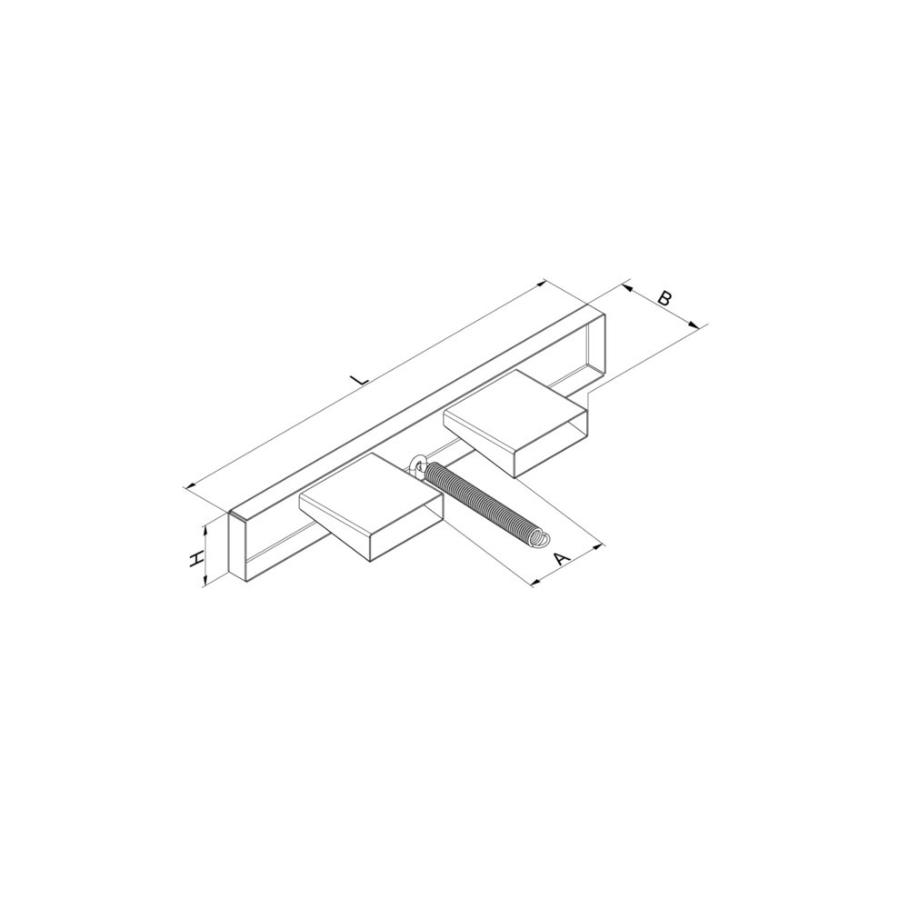 Produktabbildung Nr. 2: Eichinger® Gabelzinken-Schutzbalken 1000 mm, rot-weiße Warnmarkierung, reinorange