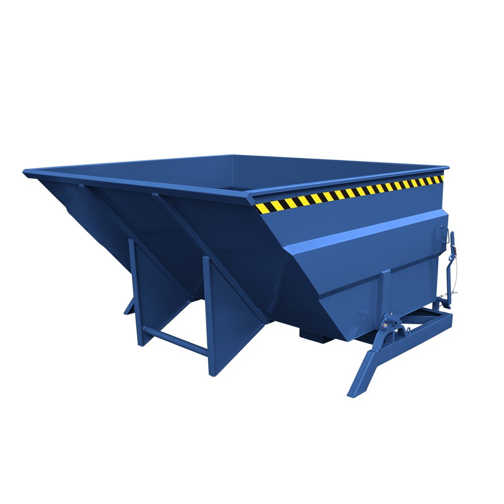 Produktabbildung Nr. 1: Eichinger® Kippbehälter extragroß und massiv, 2500 kg, 4000 Liter, enzianblau