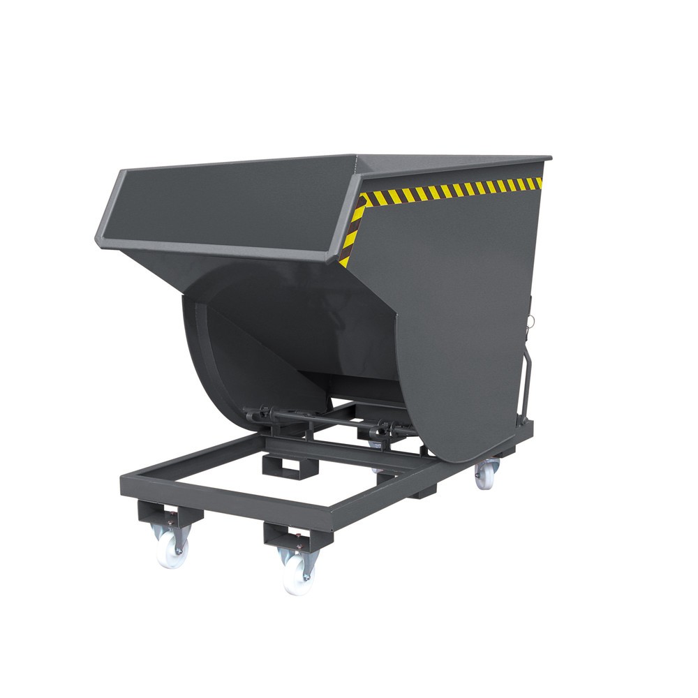 Produktabbildung: Eichinger® Kippbehälter in hoher Bauhöhe, 3500 kg, 2500 Liter, anthrazitgrau