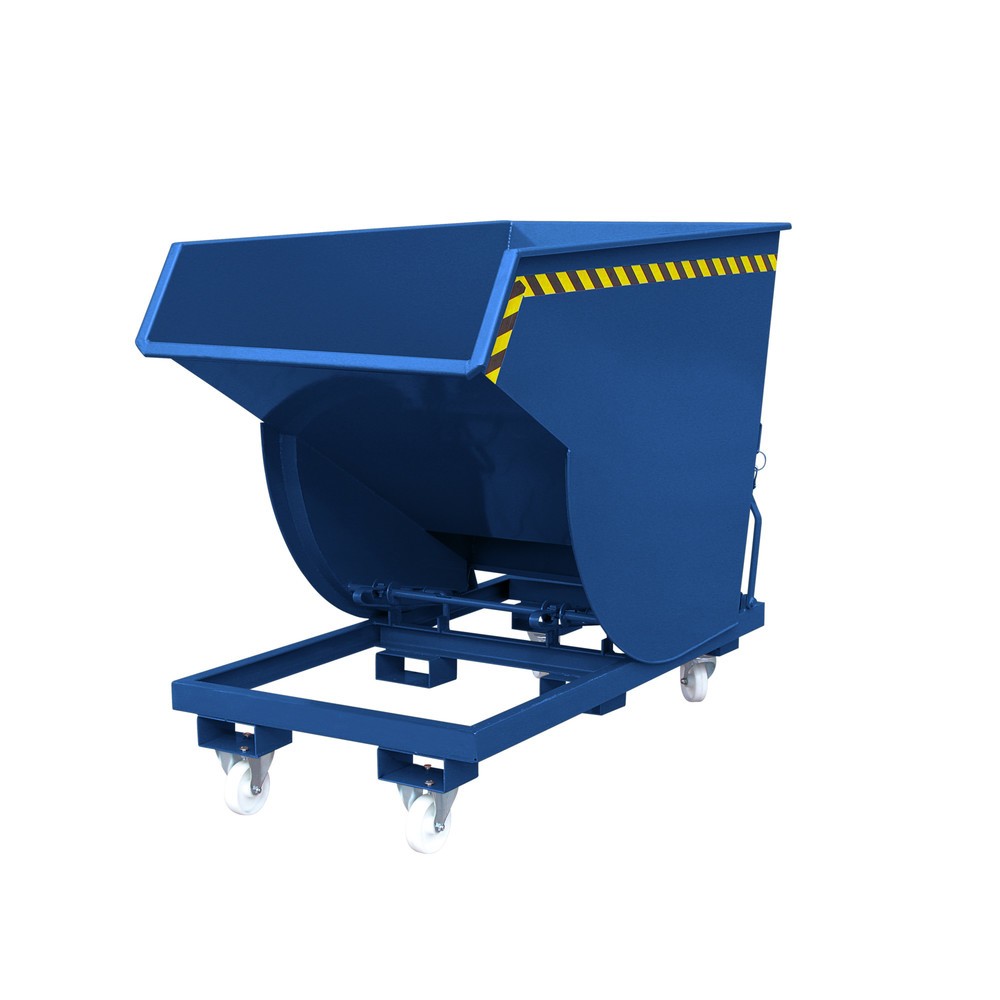 Produktabbildung: Eichinger® Kippbehälter in hoher Bauhöhe, 3500 kg, 2500 Liter, enzianblau