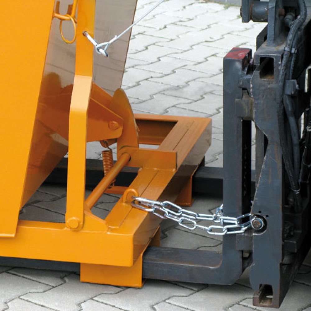 Produktabbildung Nr. 4: Eichinger® Kippbehälter in hoher Bauhöhe, 3000 kg, 750 Liter, reinorange