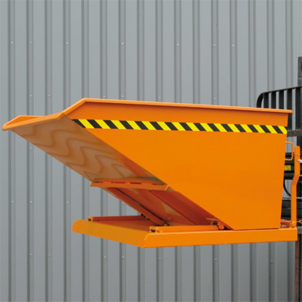 Produktabbildung Nr. 2: Eichinger® Kippbehälter in niedriger Bauhöhe, 1000 kg, 400 Liter, anthrazitgrau