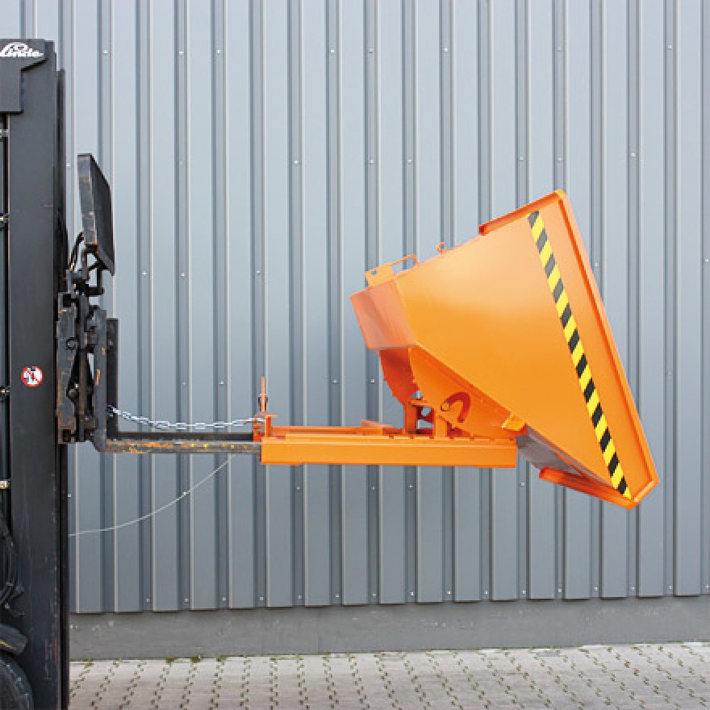 Produktabbildung Nr. 2: Eichinger® Kippbehälter mit Abrollkufen, 1500 kg, 1250 Liter, anthrazitgrau
